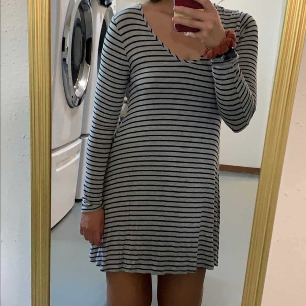 Mini long sleeve Tshirt dress